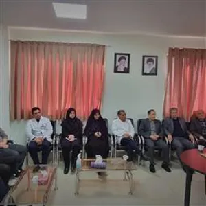 برگزاری جلسه تودیع و معارفه رئیس اداره حراست بیمارستان کودکان زهرا مردانی آذر