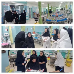 بازدید مدیر خدمات پرستاری دانشگاه علوم پزشکی تبریز از روند توسعه بخش‌های PICU2 و تروما در مرکز کودکان زهرا مردانی آذری تبریز