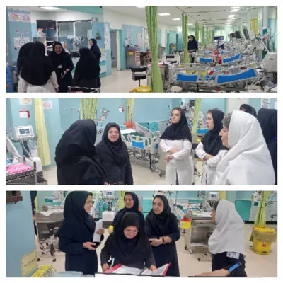 بازدید مدیر خدمات پرستاری دانشگاه علوم پزشکی تبریز از روند توسعه بخش‌های PICU2 و تروما در مرکز کودکان زهرا مردانی آذری تبریز