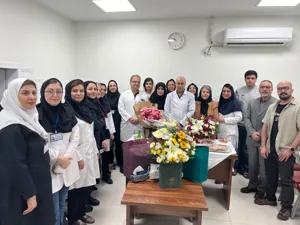  آیین تجلیل از دو همکار بازنشسته واحد تصویربرداری با حضور رئیس مرکز و مدیر پرستاری