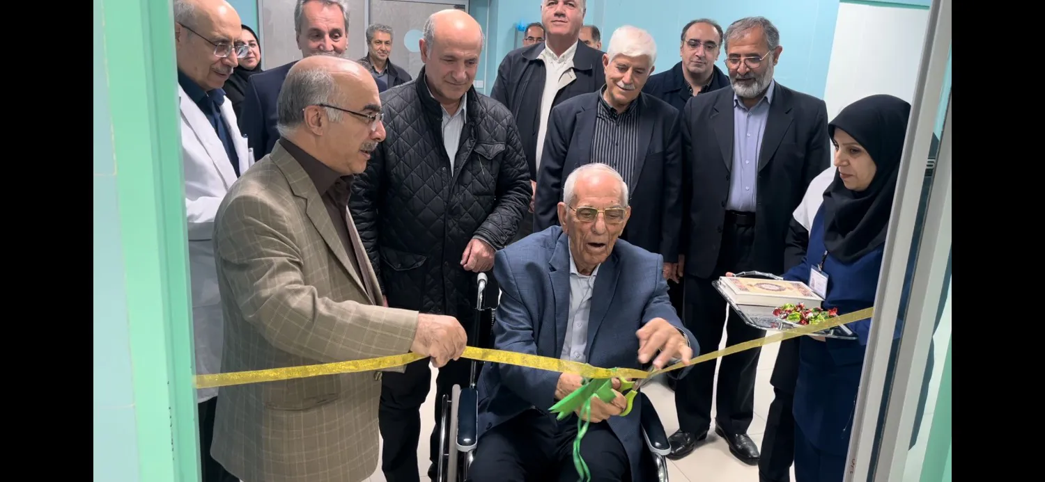افتتاح رسمی اتاق عمل جراحی قلب مرکز کودکان تبریز با حضور حاج کریم مردانی آذری
